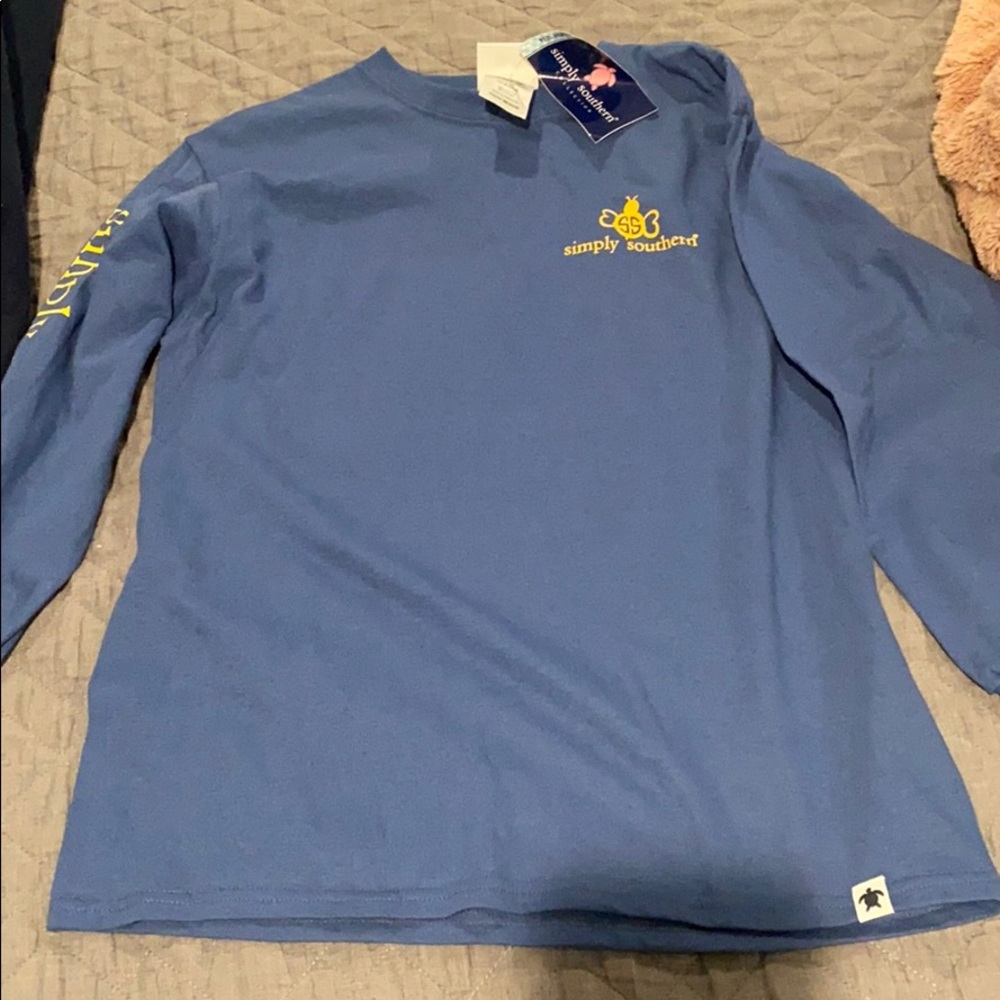 Girls Simply Southern long sleeve tee. Sz M. NWT